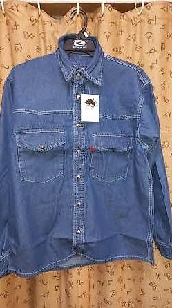 Herren Hemd Jeans Neu