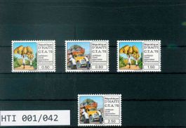 HAITI 4 BRIEFMARKEN TOURISMUS