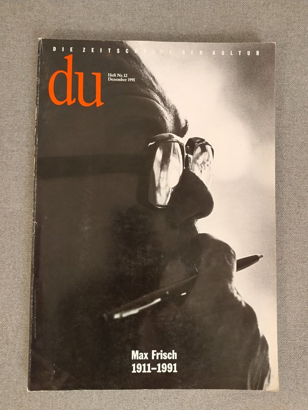 Zeitschriften & Magazine: DU, Heft Nr. 12, Dez. 1991; Max Frisch. – Gebraucht aus Wettingen von Arthur054