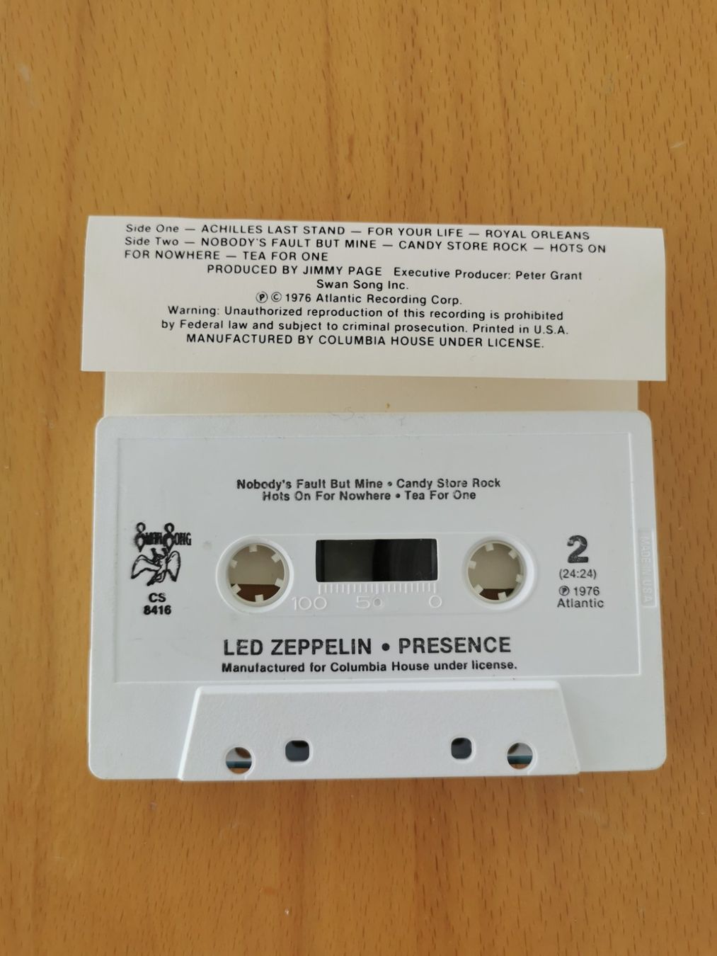Musicassette: Led Zeppelin - Presence - Kassette – Usato da St.Gallen venduto da Tamal0204 2