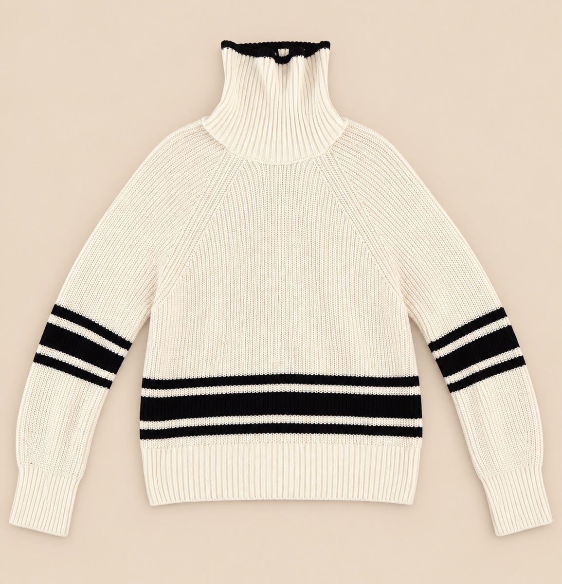 Mango Pulls & Sweat-shirts: PULL COL ROULÉ CRÈME À RAYURES – Neuf (Voir description) à Lausanne par KeNaChic 1