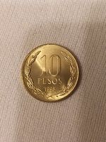 Pièce Chili 10 Pesos 1998 Nickel-Laiton