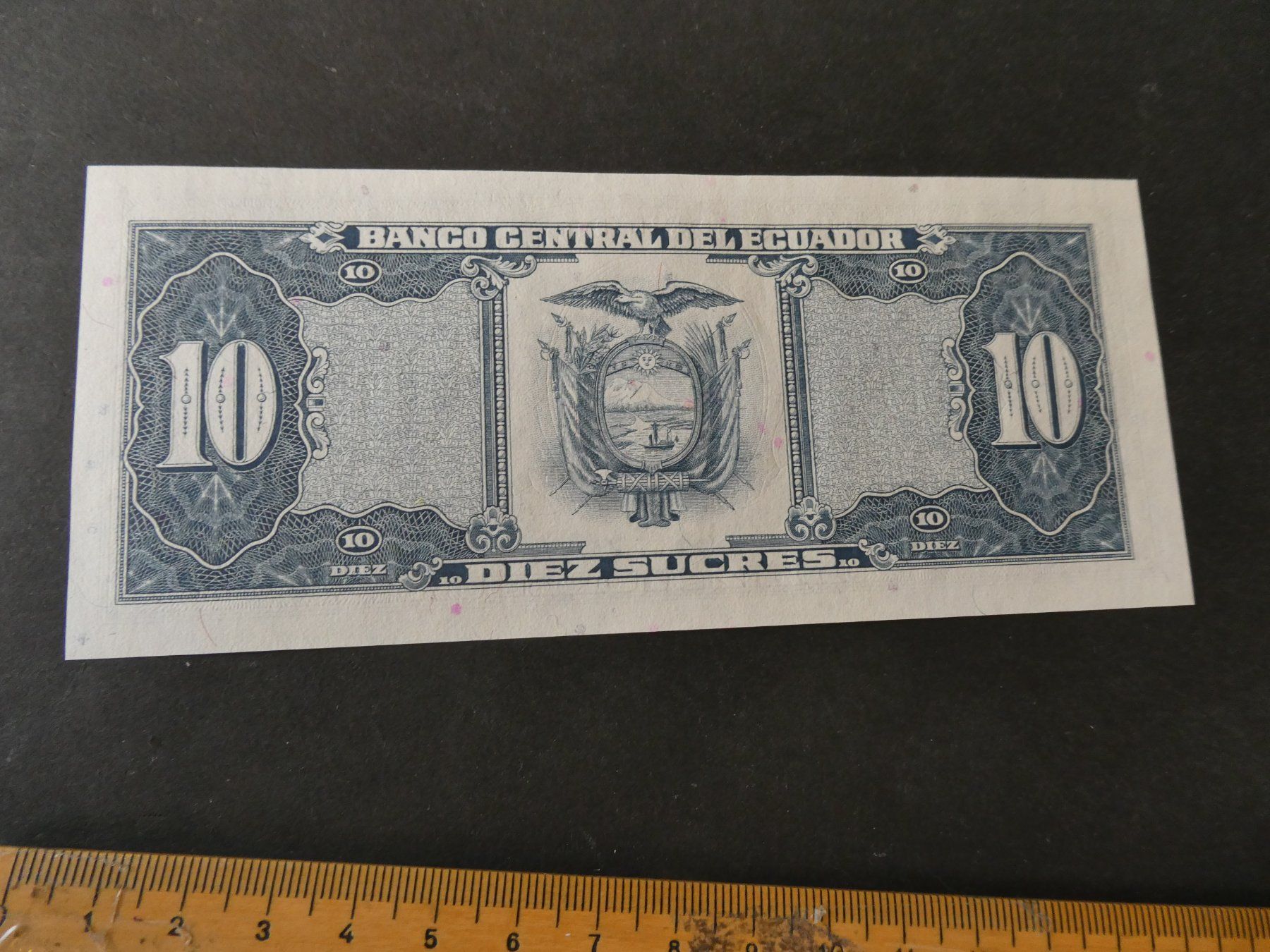 Banconote: Ecuador 1986, 10 Sucres - ungefaltet – Usato da Hinterforst venduto da Rohusri 1