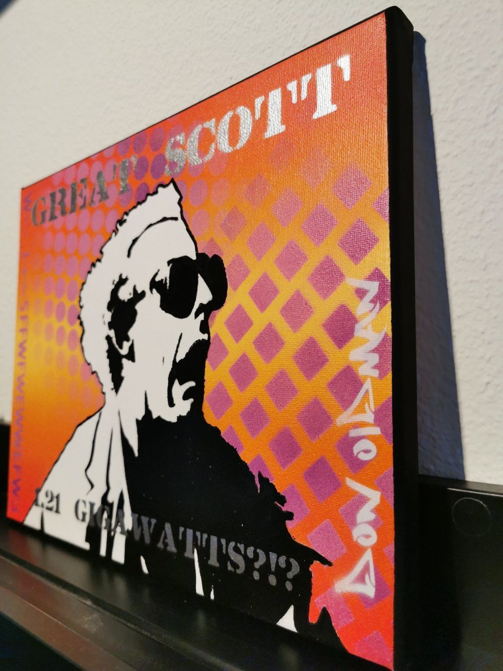 Gemälde: Back To The Future Pop Art auf Leinwand – Neu (gemäss Beschreibung) aus Thalwil von Dragonfruit 7