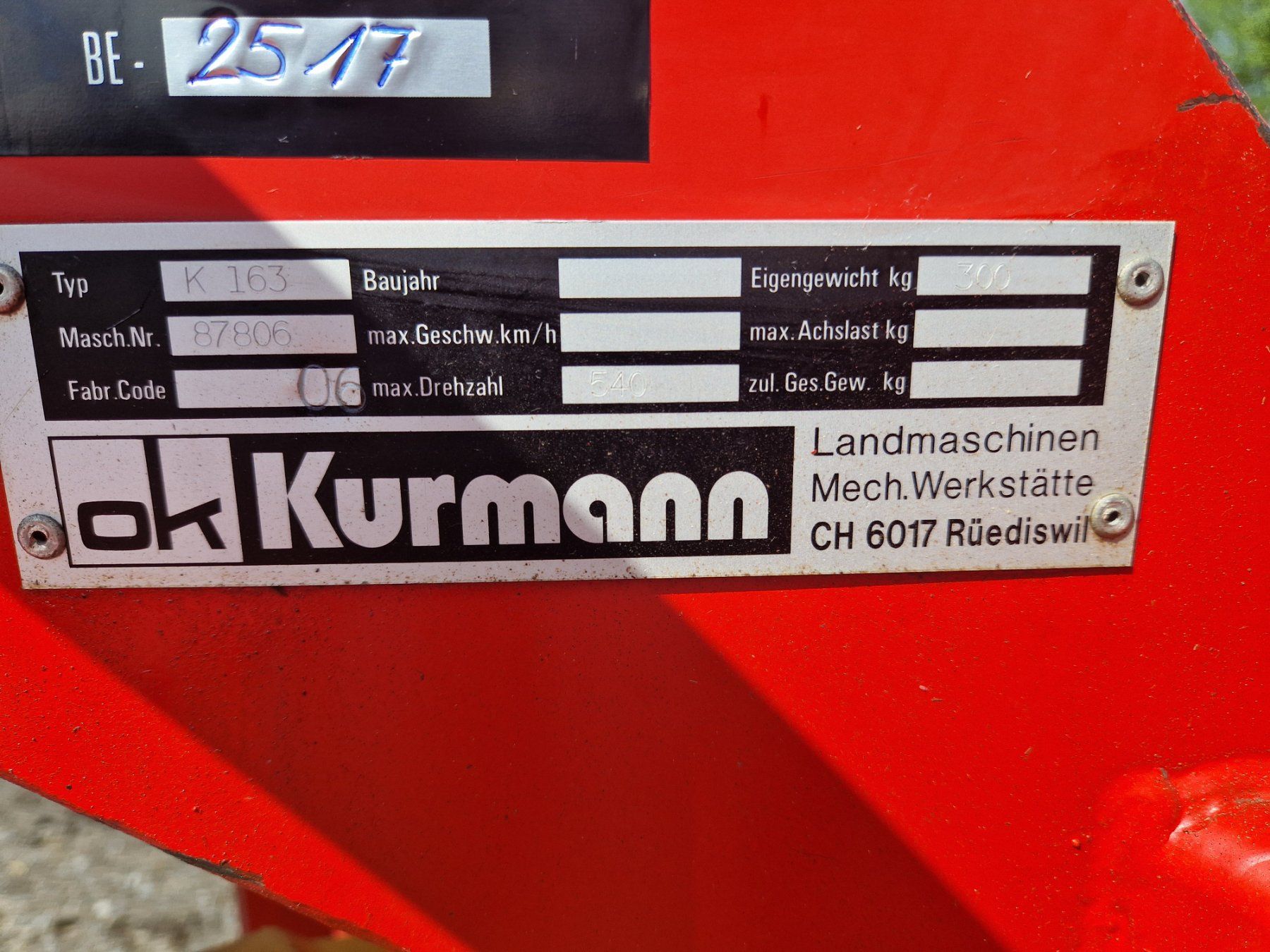 Tutte le macchine: Aufbereiter Knicker Kurmann K 163 – Usato da Menznau venduto da 6122 5