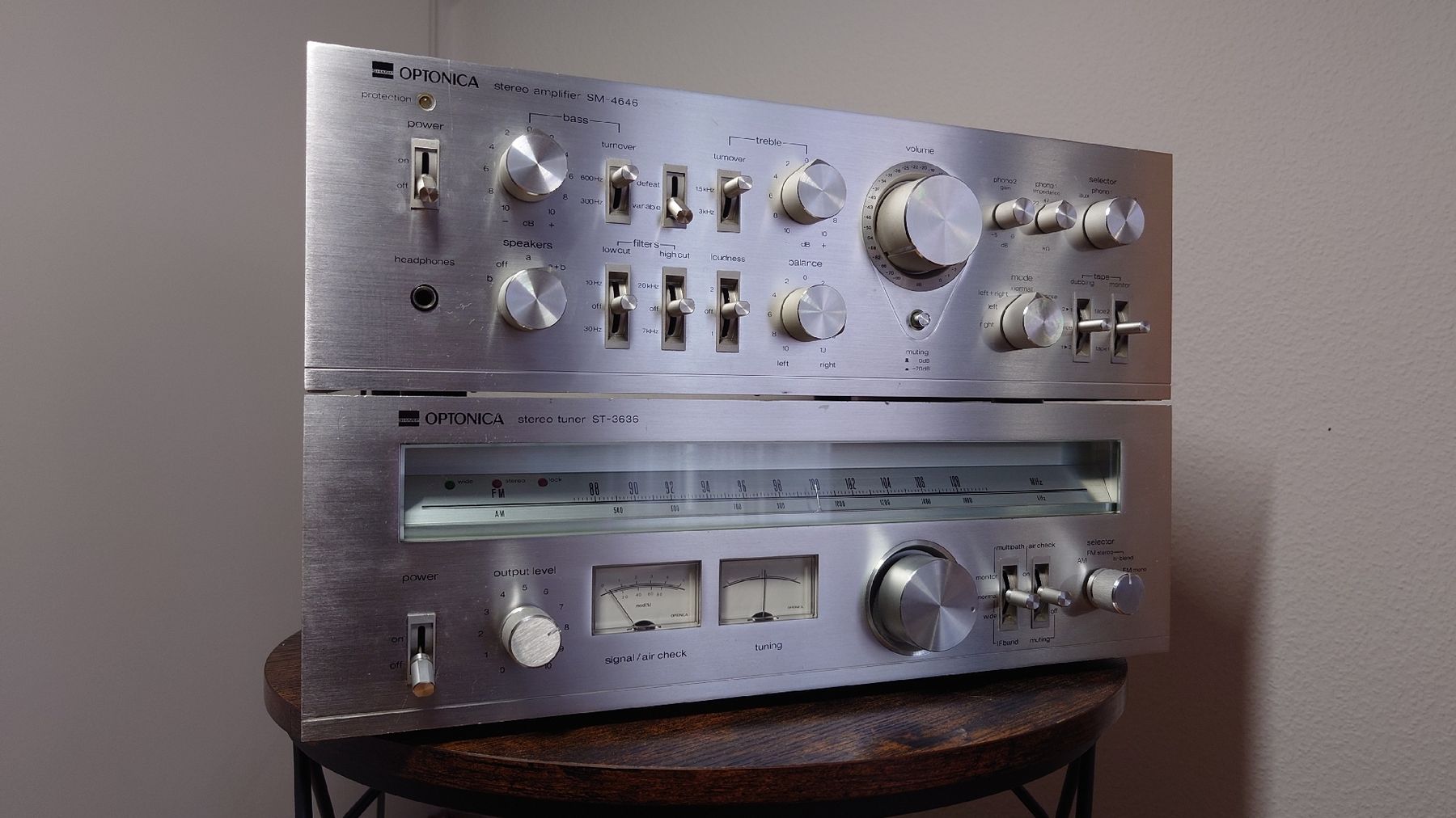 Sharp Amplificatori: Sharp Optonica SM4646 & ST3636 – Usato da Basel venduto da Dusko.