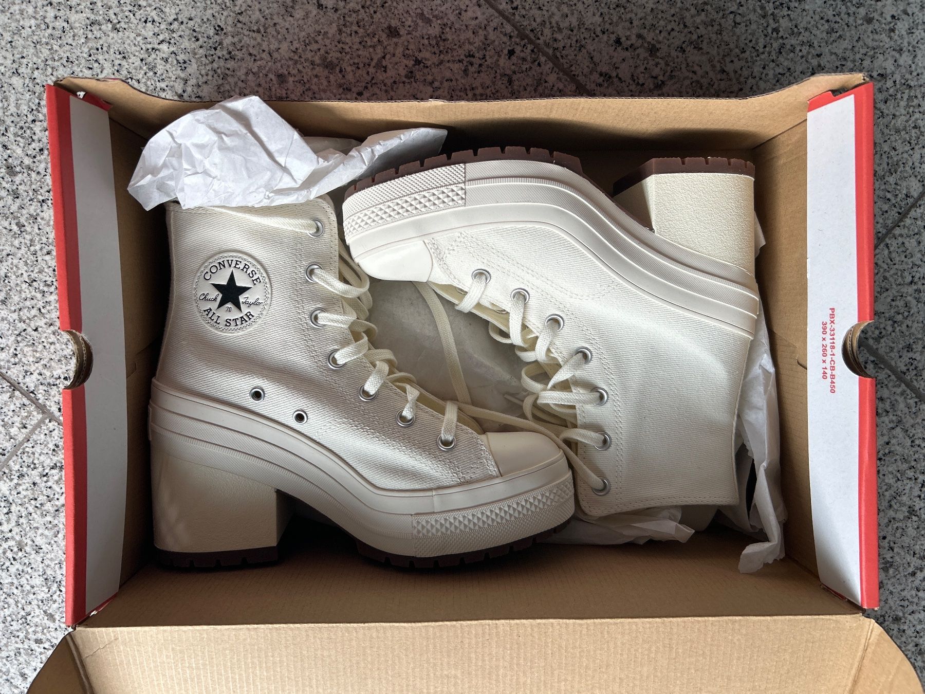 Scarpe per ragazze: Converse All Star Plateau High Heel Sneaker – Nuovo e nell'imballaggio originale da Dübendorf venduto da LCDH55 3
