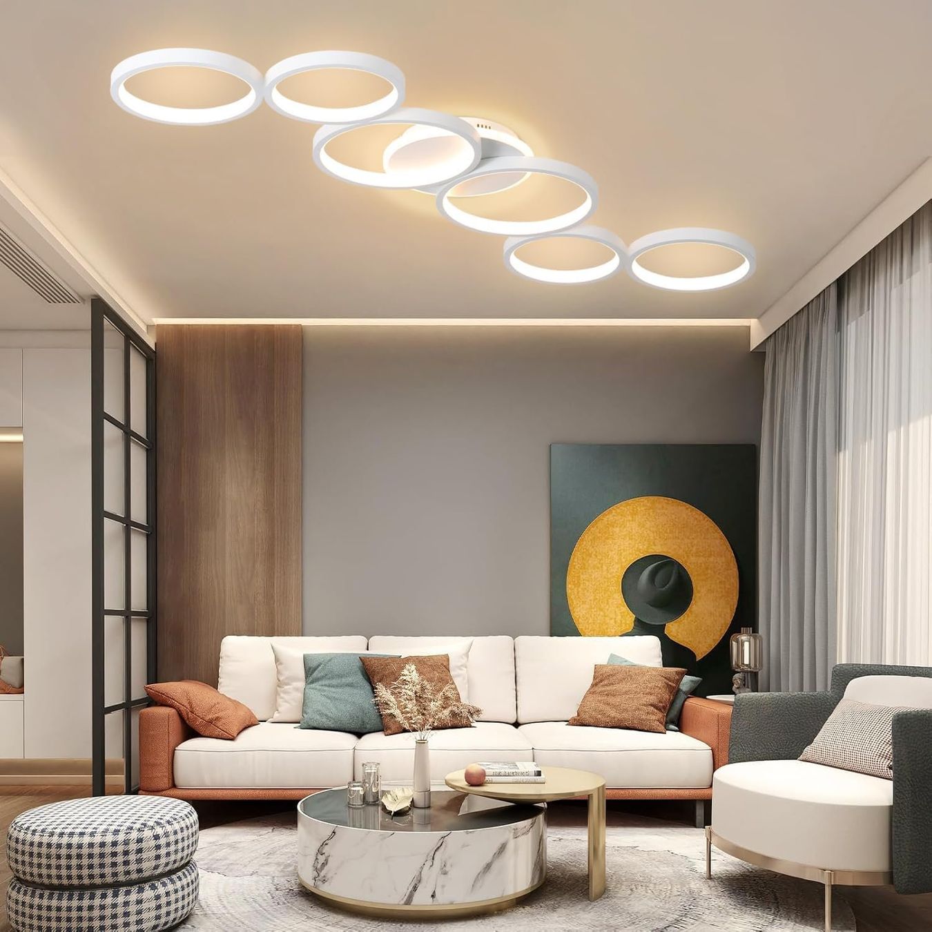Lampadari & plafoniere: LED Deckenleuchte dimmbar weiss App & Fernbedienung – Nuovo e nell'imballaggio originale da Dietikon venduto da Abverkauf10 1