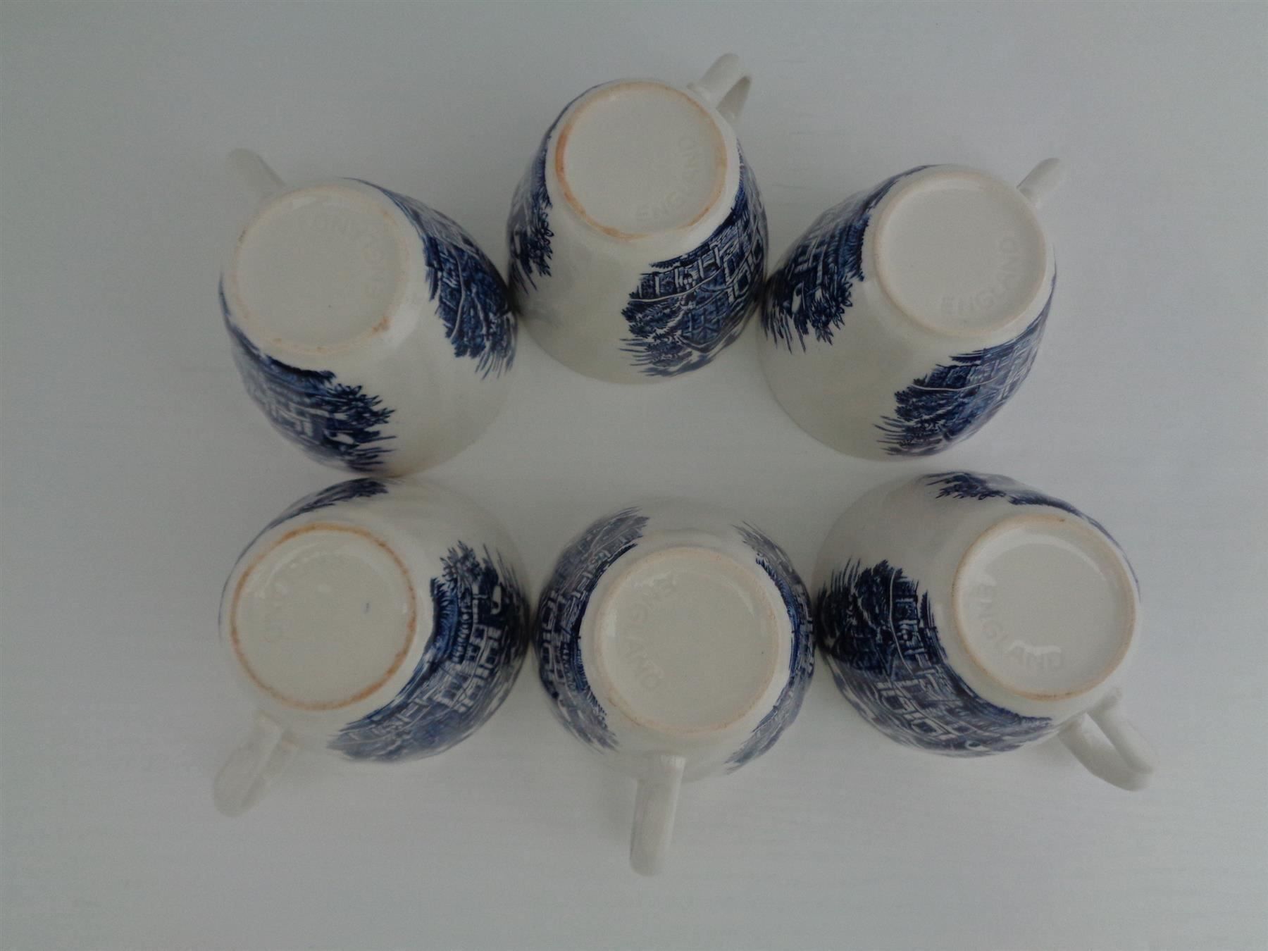 Tazze: 6 Tassen-Unterteller  Ironstone England – Usato da Chur venduto da omonia 8