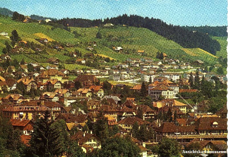 Cartoline postali: Langnau - im Emmental + ca. 1960 – Usato da Emmenbrücke venduto da teestube