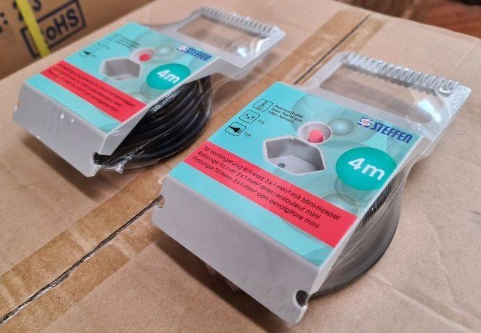 Cavi: 2 Steffen Minihaspel mit 4m Kabel schwarz – Nuovo e nell'imballaggio originale da Kehrsatz venduto da CIVOMILES 1