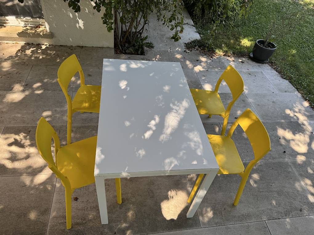 Tische: Table bois et métal – Gebraucht aus Gingins von Miouly 2