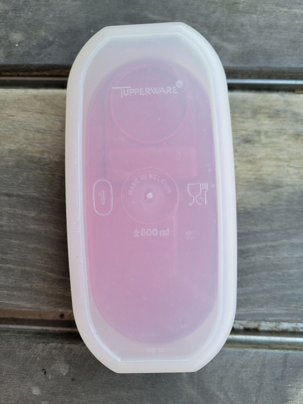 Tupperware Contenitori & Simili: Tupperware Dose mit rotem Deckel, ca. 0.5 Liter – Usato da Kesswil venduto da mie_g89p 2
