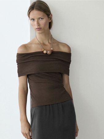 Massimo Dutti off-shoulder top