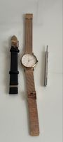 Elegante Damenuhr Roségold mit Wechselarmband, neuwertig