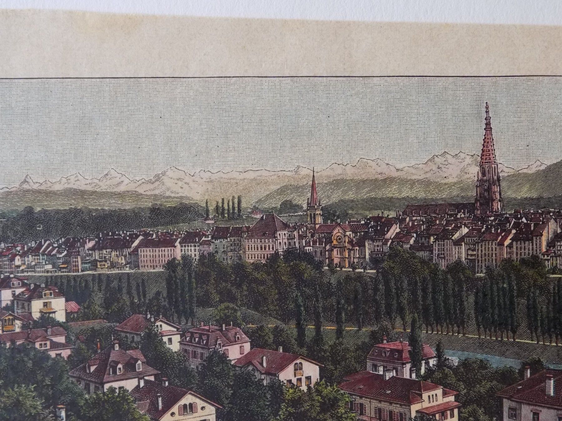 Incisioni: Bern kolorierte Xylographie – Usato da Risch venduto da Rischli15 5