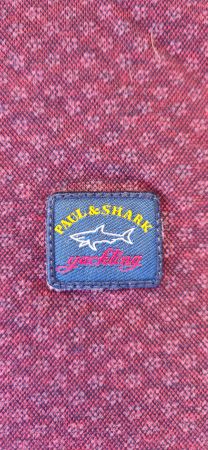 Polo Paul & Shark bordeaux motif taille M