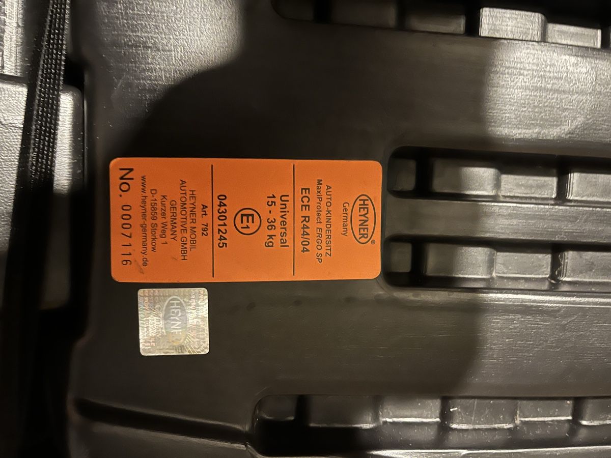 Seggiolini per auto: Auto-Kindersitz Heyner Germany Maxi Protect Ergo SP – Usato da Bachenbülach venduto da Zbyni14 3