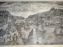 Gravure ancienne - Porto du 17ème siècle