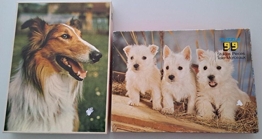 Puzzle: 2 ältere Tierpuzzles / Hunde- Puzzles je 99-teilig – Usato da Oetwil am See venduto da Storck