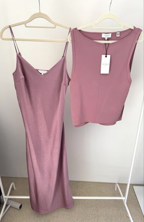 Ted Baker MACHAR 2-in-1 Satinkleid & Stricktop Rosa 
