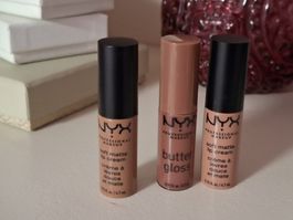 NYX Lippenpflege Set Soft Matte Lip Cream Butter Gloss