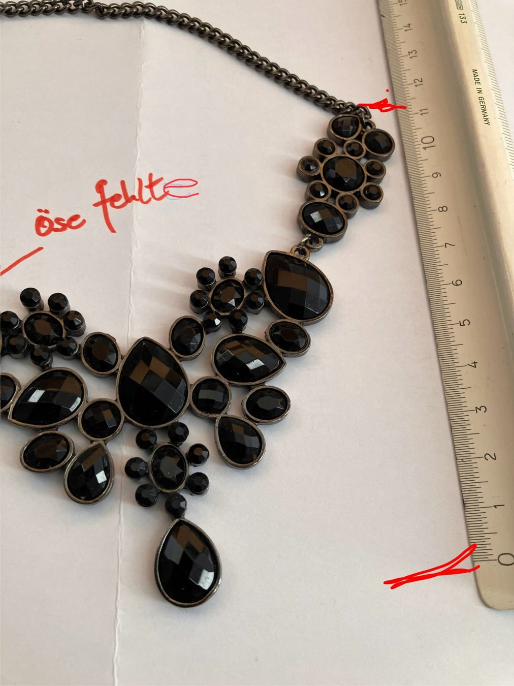 Ketten: Gothic - Statement-Kette in Schwarz – ein echter Hingucker! – Neu (gemäss Beschreibung) aus Würenlos von Jea65 4