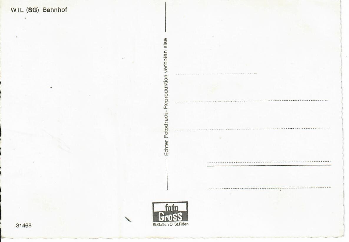 Cartoline postali: Wil SG Bahnhof – Usato da Hochdorf venduto da Ziegel-16 1