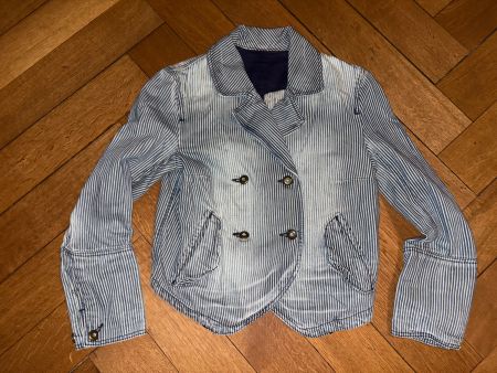Gestreifte cropped H&M-Jacke Gr. 34