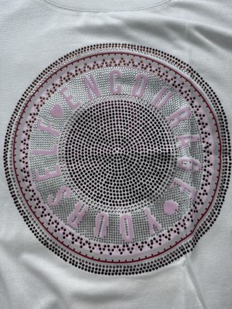 Street One Shirt, weiss, Glitzersteine, Grösse 42
