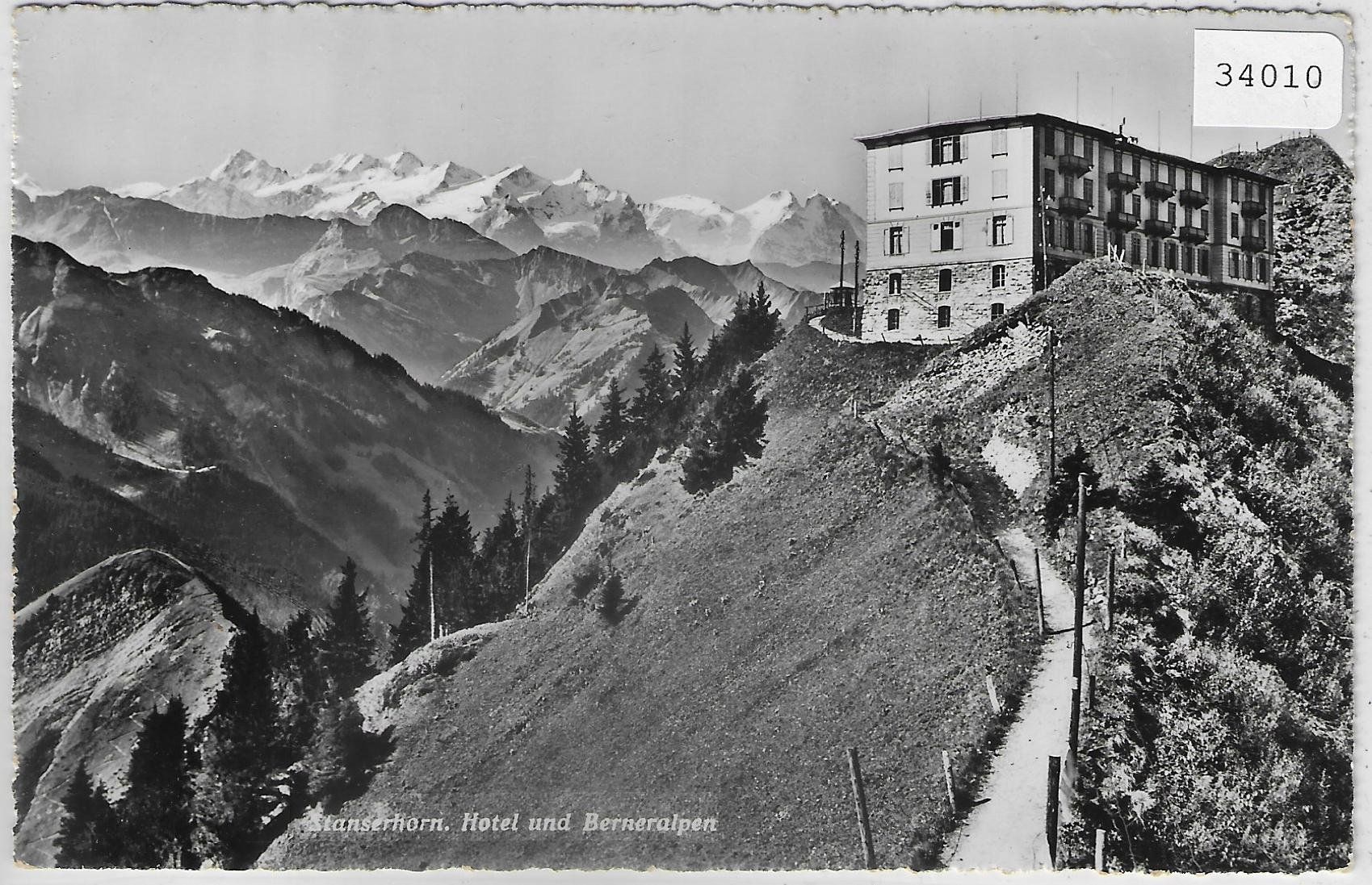 Cartoline postali: Stanserhorn - Hotel und Berneralpen – Usato da Ettingen venduto da Kartenplanet