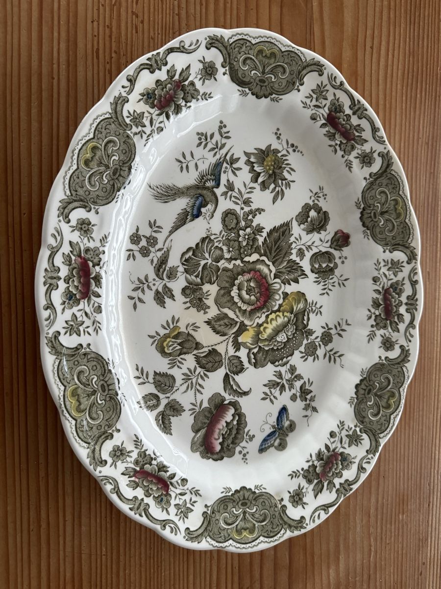 Ridgway Servierplatten: Vintage Servierplatte "Windsor" von Ridgway, England – Gebraucht aus Lanzenhäusern von Galaa