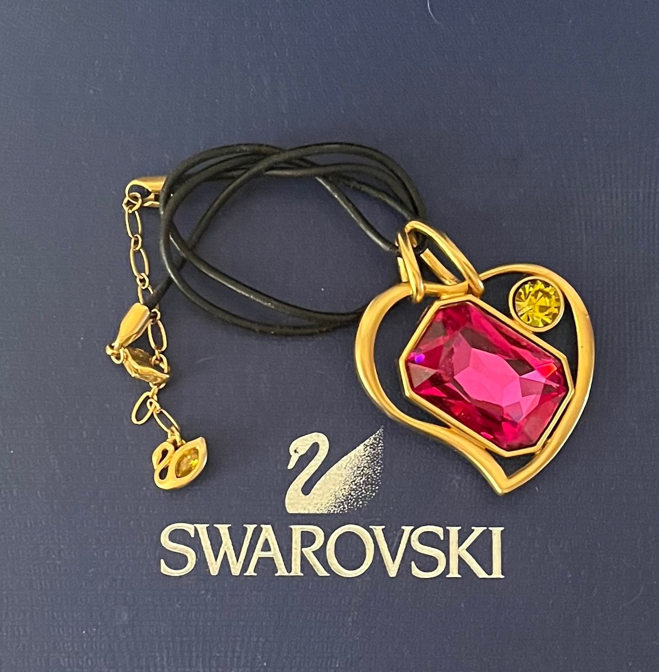 Swarovski Catenine: Swarovski vintage statement kette Herz original – Nuovo (secondo la descrizione) da Kirchleerau venduto da Dalmi220