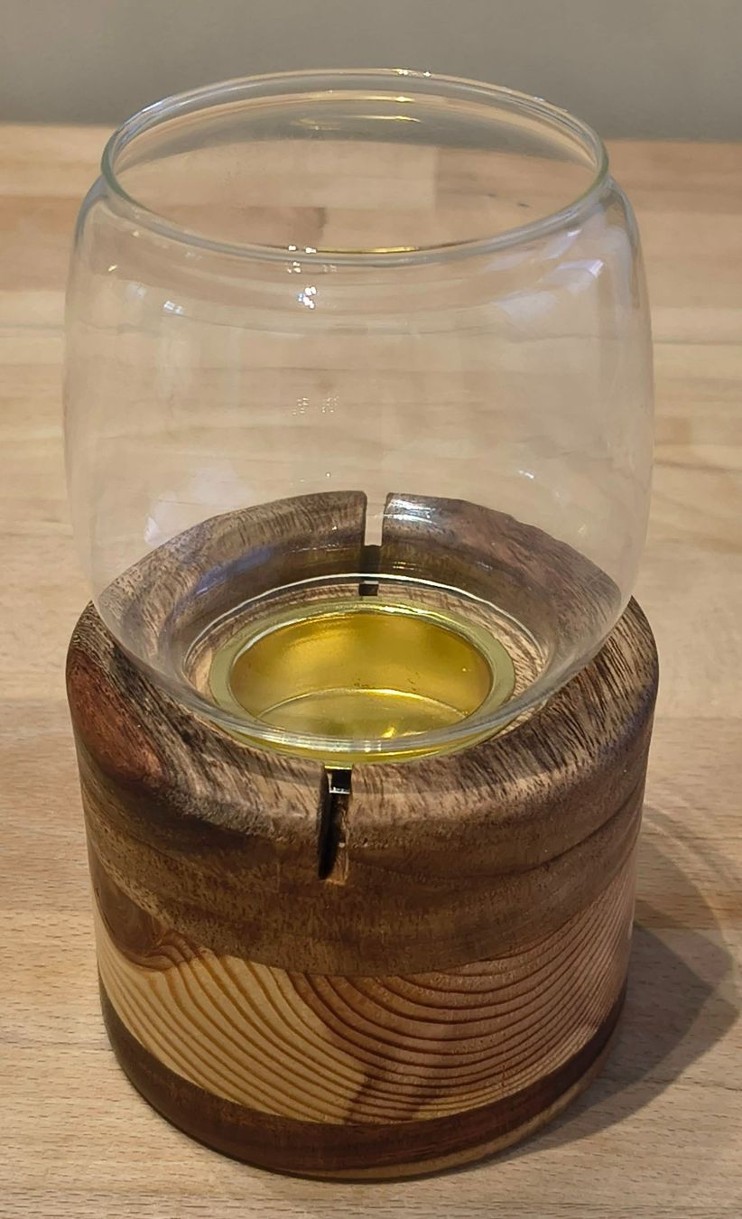 Kerzenständer: Windlicht Teelichthalter Holz / Glas – Neu (gemäss Beschreibung) aus Jona von odloreg 8
