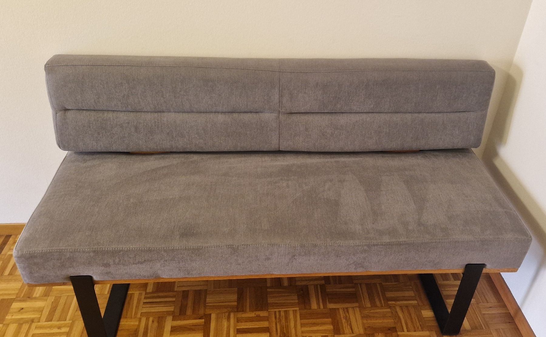 Bänke: Sitzbank, grau, B160cm – Gebraucht aus Zug von Pinche0