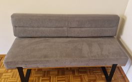Sitzbank, grau, B160cm