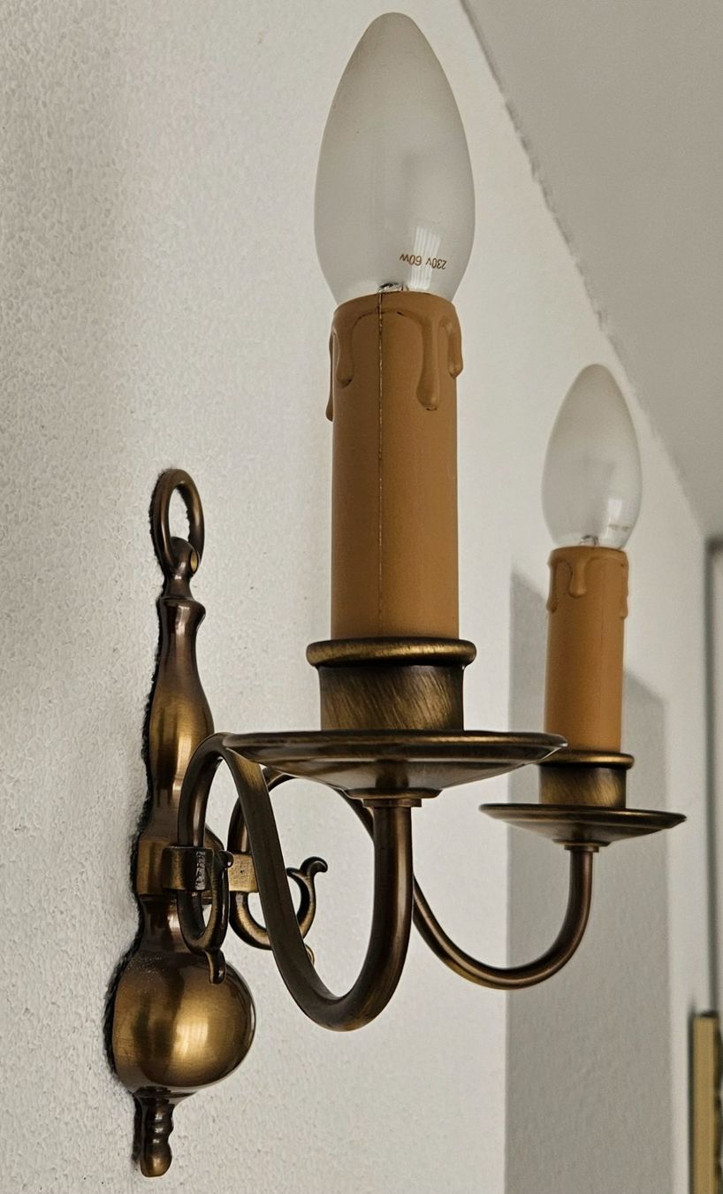 Lampadari & plafoniere: 1Deckenlampe und 2 Wandlampen antik Messing – Usato da Oftringen venduto da Dinu10 8