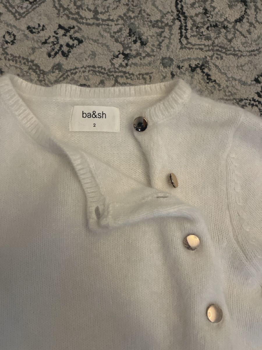 Ba&Sh Pullover & Sweatshirts: Pull ba&sh modèle BUBBLE blanc taille 2 en angora – Gebraucht aus Genève von mar_mkc7 2
