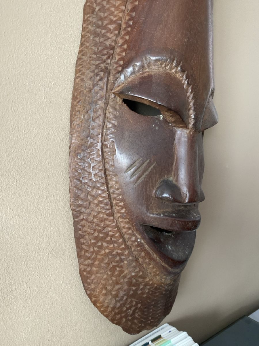 Alle Dekorationen: Masque Africain Ancien en Bois Sculpté - Décoration env.70cm – Gebraucht aus Grolley von GM-CK 2