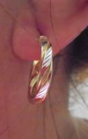 Echtschmuck: Creolen – 20 mm Sterling-Silber, gelbvergoldet
