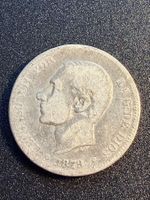 2 Pesetas 1879 Spanien - Silber 835/1000-10 Gramm