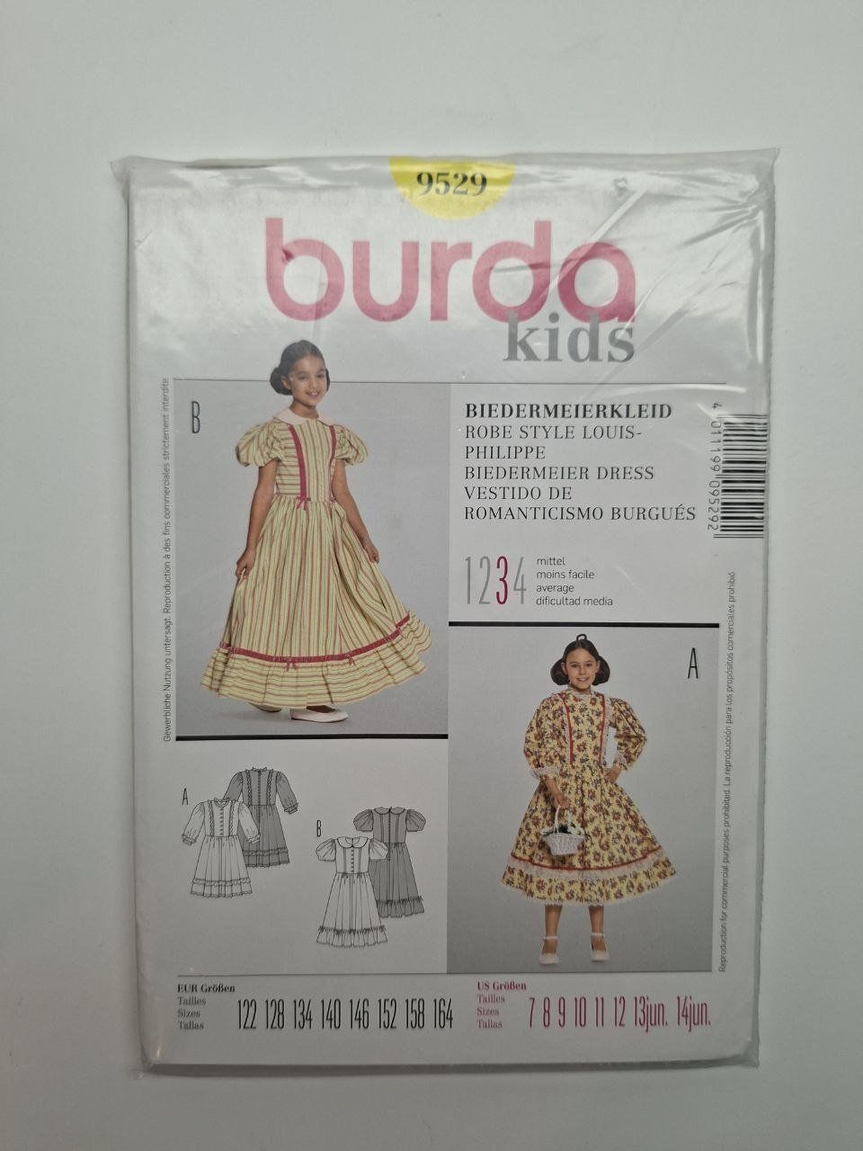 Cartamodelli: Schnittmuster Burda 9529 Bidermeierkleid - Neu & OVP – Nuovo e nell'imballaggio originale da Männedorf venduto da 12_Angry_Doughnuts