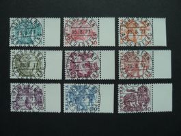 1977 Nr. 594-602 mit ET-Vollstempel von Bern