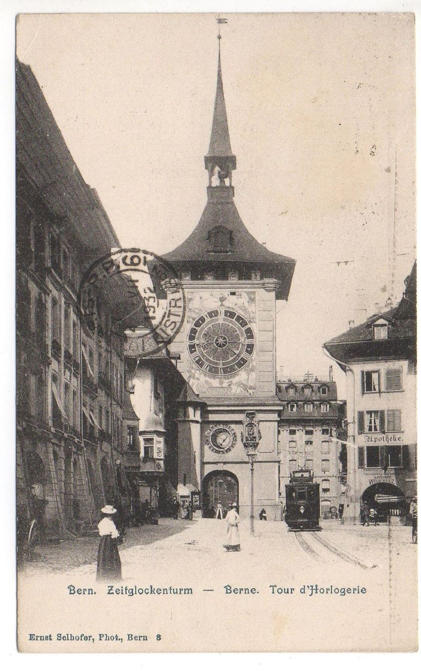 Ansichtskarten: BERN Zeitglockenturm - Strassenbahn, Tram – Gebraucht aus Jona von philajona