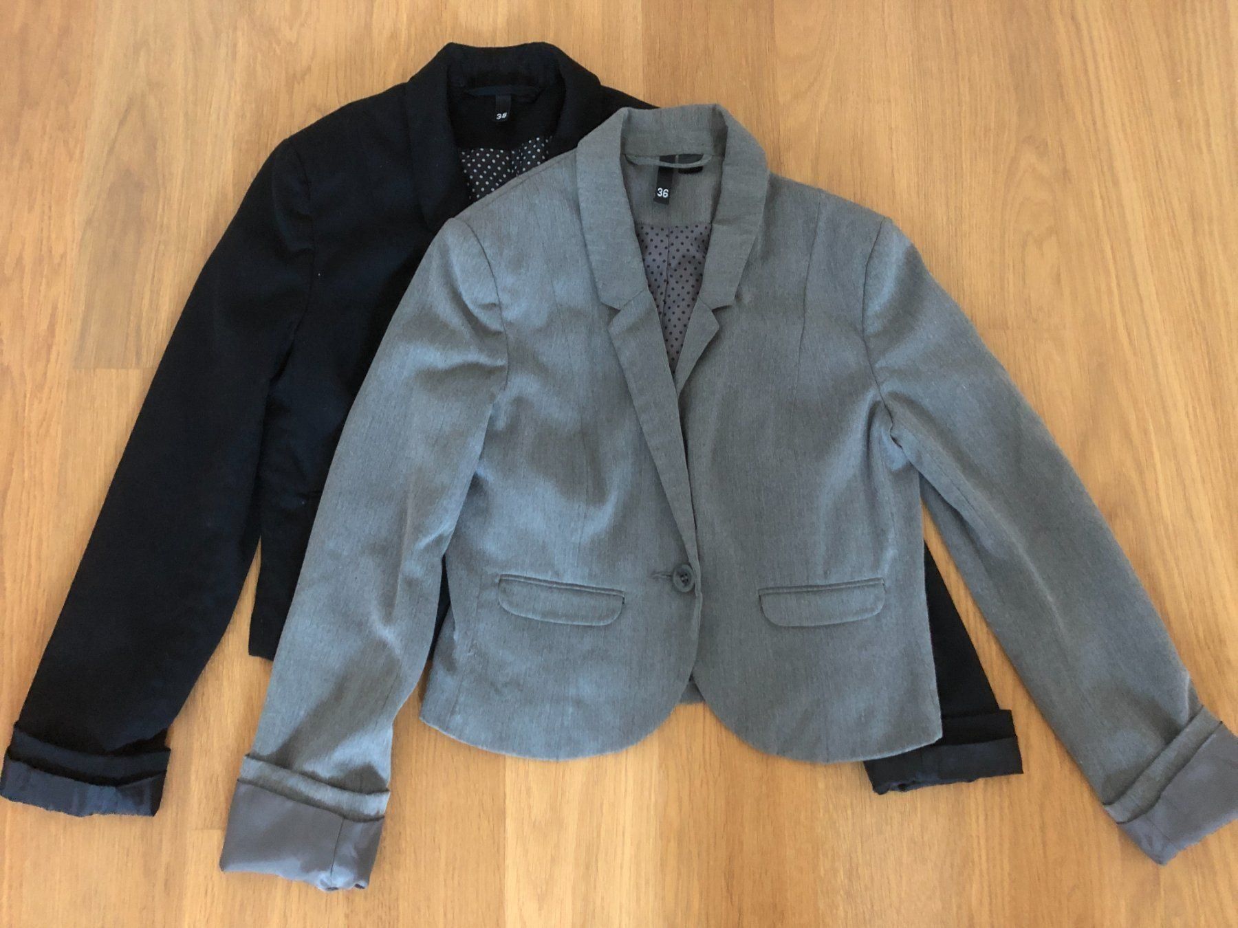 Giacche: 2x mega coole Kurzblazer in grau/schwarz – Usato da Grindel venduto da mstalz 1
