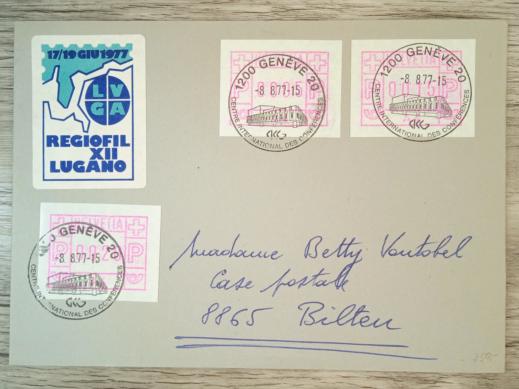 Tous les timbres: TR59 Enveloppe + Timbre Suisse 1977 – D'occasion à Cousset par Patrick_Collections