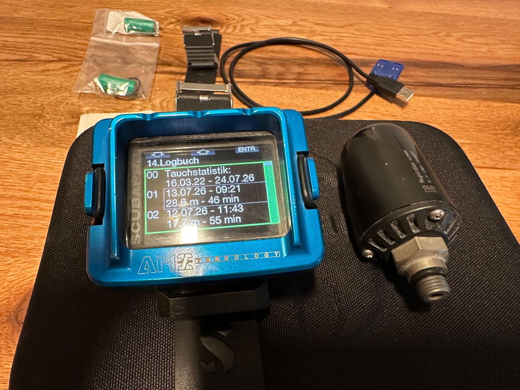 Tauchflaschen: Tauchcomputer Scubapro Gallileo G2 mit Tanksender – Gebraucht aus Hinterkappelen von Bruno_BE85