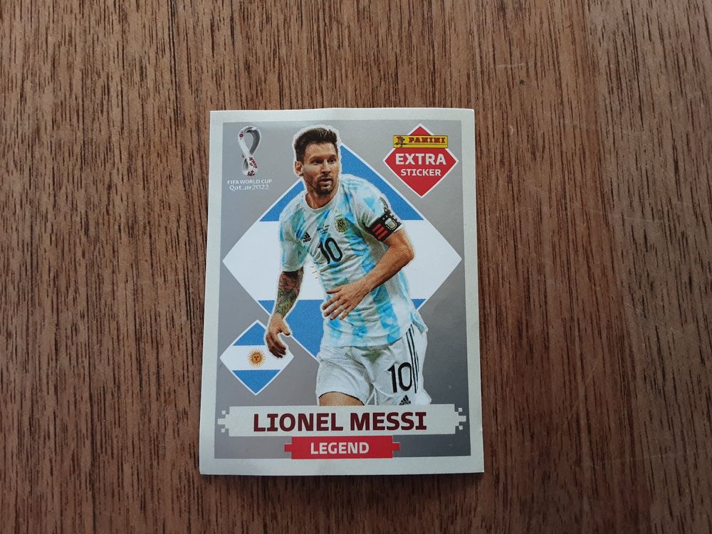 Lionel Messi Extra Sticker legend silber (Neu (gemäss Beschreibung)) in ...