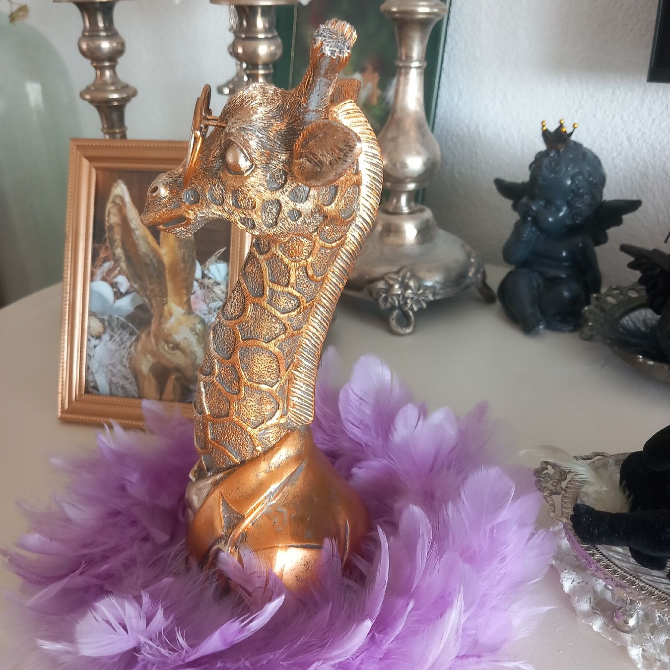 Statuette: Deko: Goldiger Giraffe – Usato da Aegerten venduto da gismolini 2