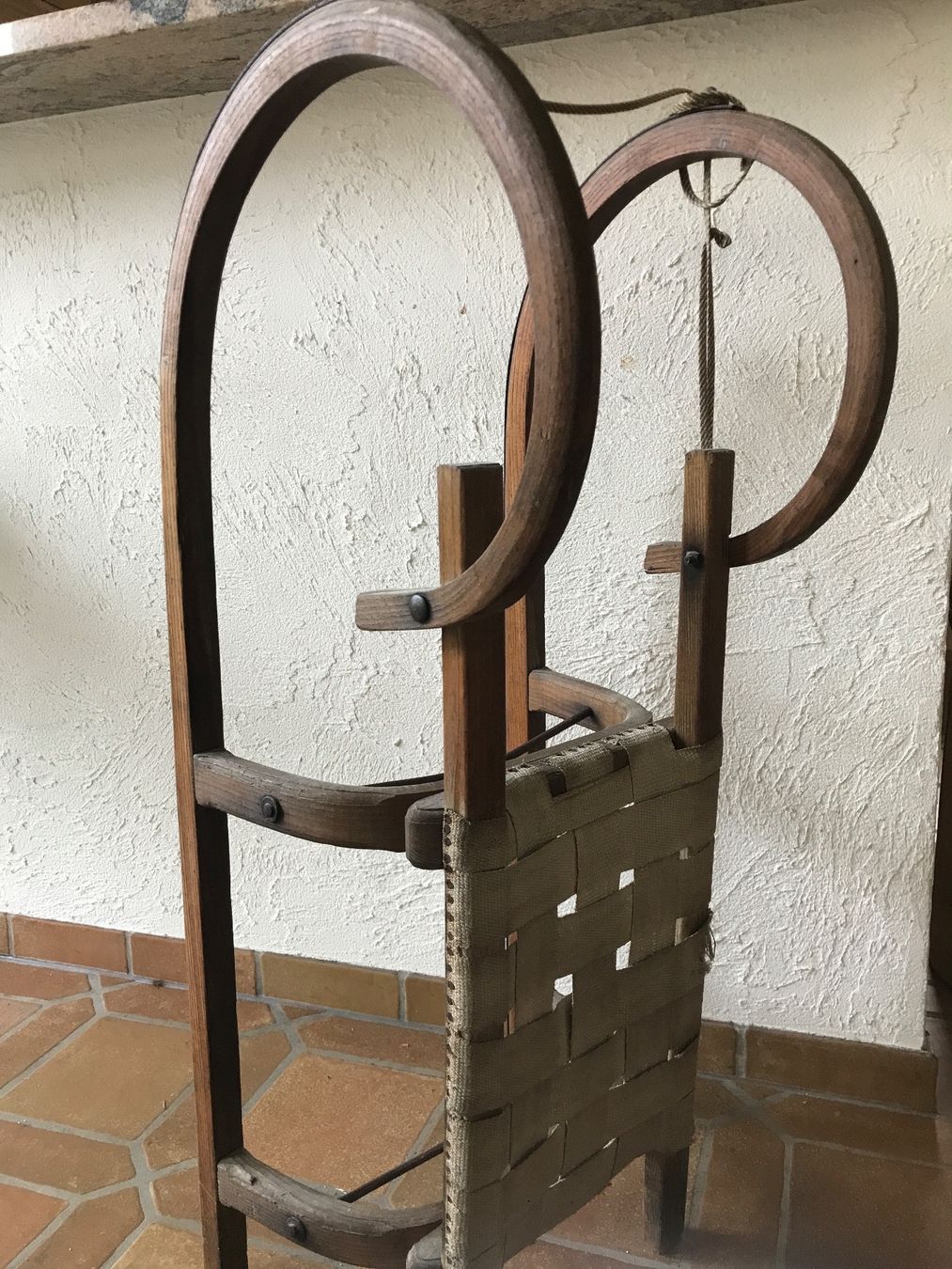 Xilografie: Holzschlitten Antik – Usato da Waldenburg venduto da Oliro75 1